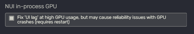 NUI GPU option